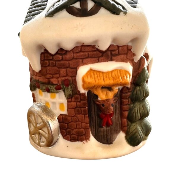 Vintage Gift Collection Hand Painted Porcelain House Dinner Bell Christmas Gift - Picture 4 of 12